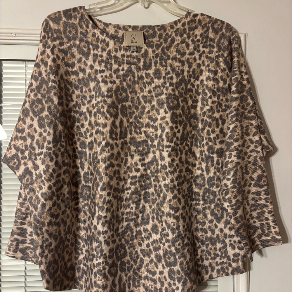 Sioni Animal Print sweater  in Brown and Black